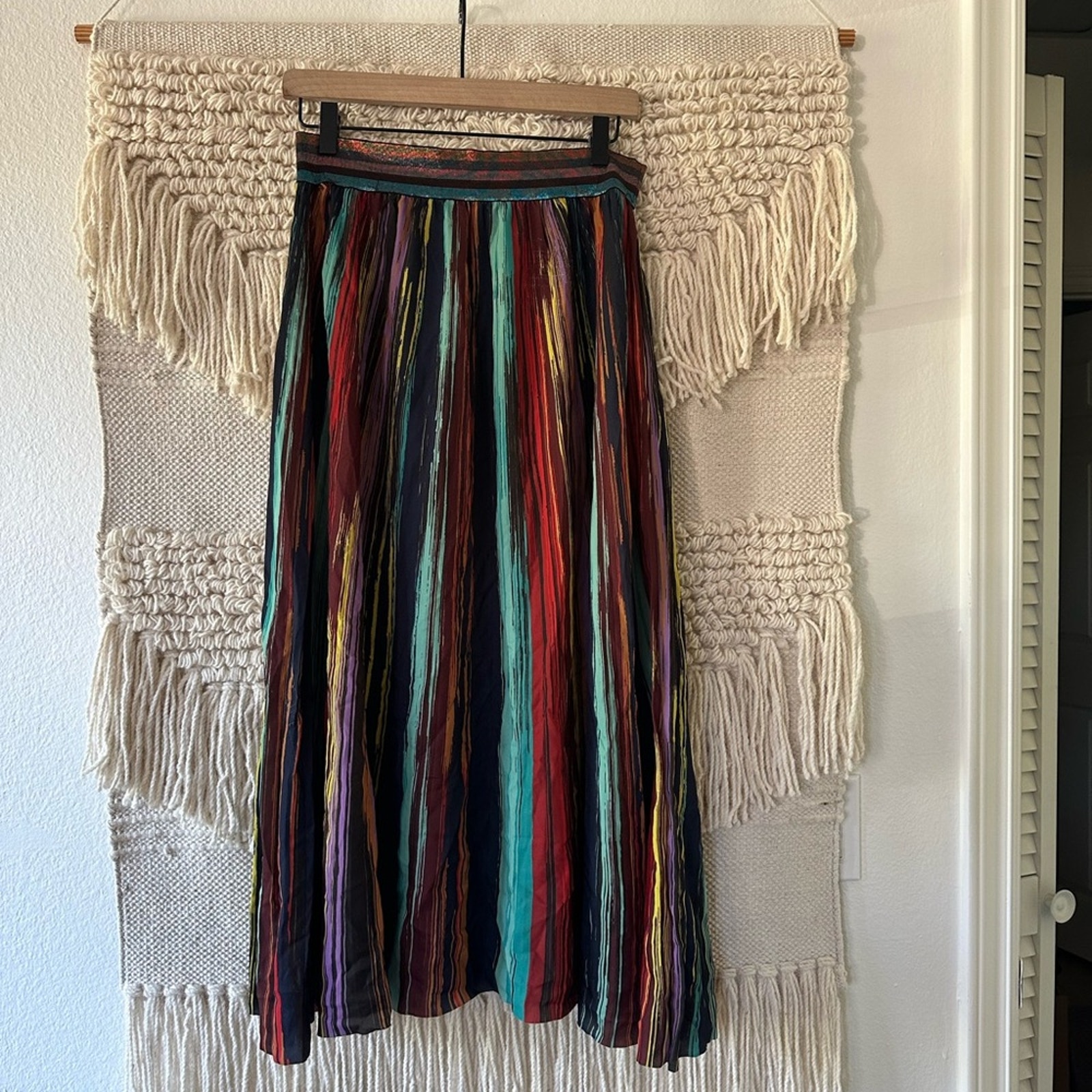 Le Superbe Painted Stripe Skirt